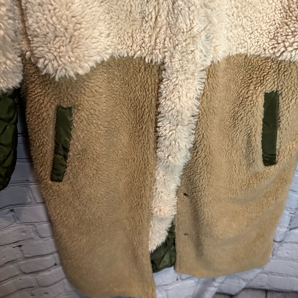 Anthropologie Sherpa Color Block Jacket - Picture 4 of 7